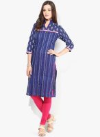 Jaipur Kurti Blue Printed Kurti