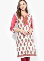 Jaipur Kurti White Printed Kurtis