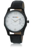 KILLER Fashion Klw196G Black/Silver Analog Watch