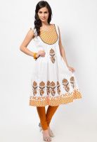 Kurti'S White Printed Kurtis