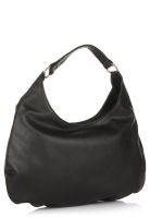 Lautus Solid Hobo Black Handbag