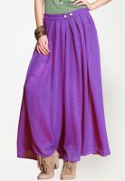 NINETEEN Purple Flared Skirt