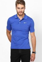 Nike Blue Matchup Striper Polo