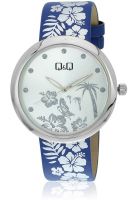 Q&Q KV53-351Y Blue/Silver Analog Watch