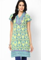 Rain & Rainbow Lemon Printed Kurtis