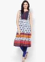 Rangmanch By Pantaloons Blue Cotton Kurta