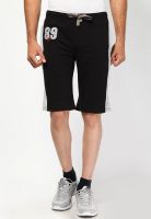 Sdl By Sweet Dreams Black Solid Long Bermuda Shorts