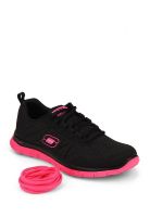 Skechers Sport - Flex Appeal Black Running Shoes