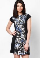 Style Quotient Blue Colored Printed Bodycon Dress
