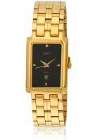 Timex Be05 Golden/Black Analog Watch