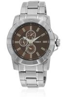 Timex E Class Ti000S40100 Silver/Brown Analog Watch