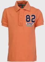 United Colors of Benetton Orange Polo Shirt
