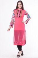 Vivaa Casual, Party Printed Women's Kurti(Multicolor)