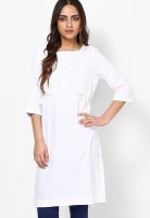 W White Solid Kurtas