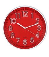 Basement Bazaar Attractive Red Wall Clock 12 Inches