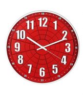 Basement Bazaar Maze Red Wall Clock 12 Inches