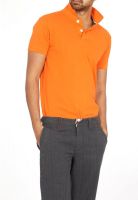 Basics Orange Solid Polo T-Shirts