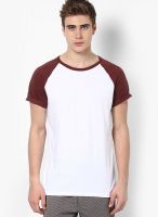 Burton White Round Neck T-Shirt