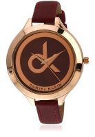 Daniel Klein Dk10301-7 Maroon/Brown Analog Watch