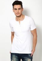 FREECULTR White Solid Henley T-Shirts