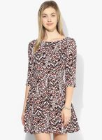 French Connection Multicoloured Printed Skater Dress