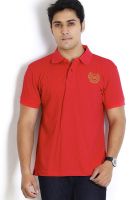 Globus Red Solid Polo T-Shirt