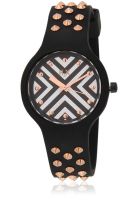 H2X One Studs Unisex Black/Black Analog Watch