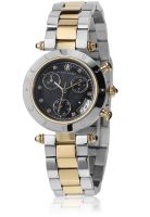 Klaus Kobec Kk-10013-05 Two Tone/Black Chronograph Watch