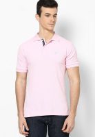 Nautica Pink Solid Polo T-Shirts