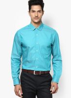 Peter England Green Slim Fit Formal Shirt