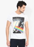 Pink Floyd White Printed Round Neck T-Shirts