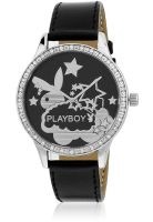 Playboy Bpb-1006-U - Black/Black Analog Watch