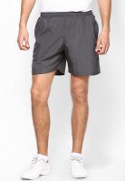 Proline Dark Grey Shorts With Zipper & Side Pipping