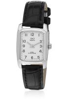 Q&Q P333J304Y Black/White Analog Watch