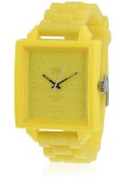 Q&Q Vr12J007Y Yellow/Yellow Analog Watch