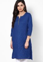 Rangmanch By Pantaloons Blue Cotton Kurta