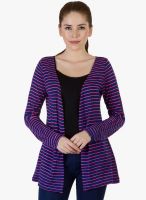 Rigo Blue Striped Shrug