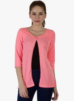 Rigo Pink Solid Shrug