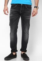 Rookies Washed Blue Slim Fit Jeans