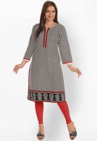 Salwar Studio Black Printed Kurtis
