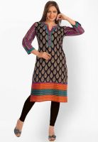 Salwar Studio Black Printed Kurtis