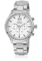Seiko Spc079P1 Silver/White Chronograph Watch