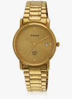 Sonata Nb1013ym15 Golden/Golden Analog Watch