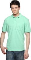 Tempt Solid Men's Polo Neck Light Green T-Shirt Tempt Solid Men's Polo Neck Light Green T-Shirt