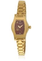 Timex TI000Q90200 Golden/Red Analog Watch