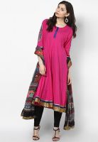 Vedic Pink Solid Kurta