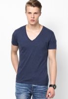 s.Oliver Blue V Neck T-Shirt