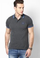Andrew Hill Grey Solid Polo T-Shirts