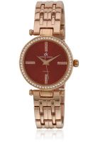 Daniel Klein Dk10244-5 Golden/Red Analog Watch