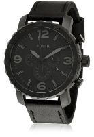 Fossil Jr1354 Black/Black Chronograph Watch